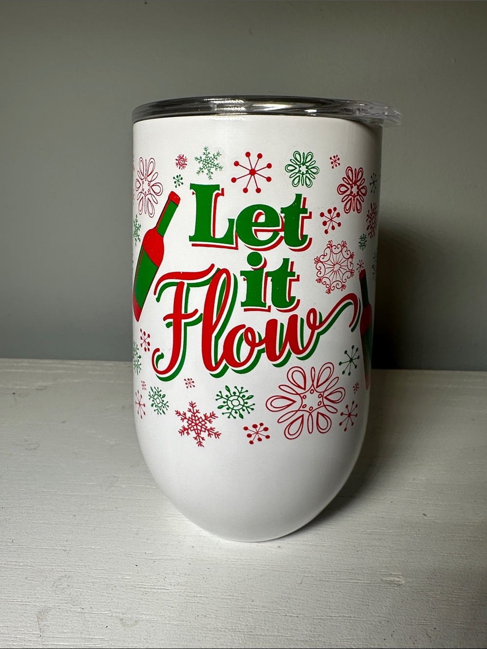 "Let It Flow" Stainless Steel 14oz Tumbler